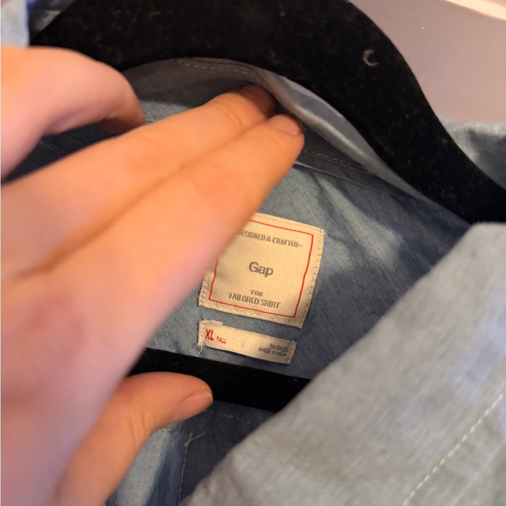 Gap Light Blue Button-Up Shirt - Picture 3 of 3